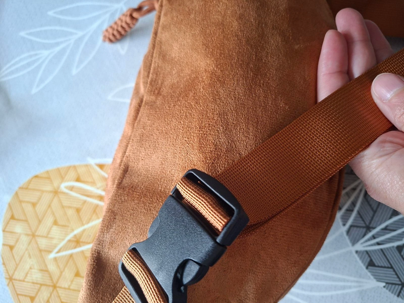 Dabbene camel kleur met daim effect – photo 4